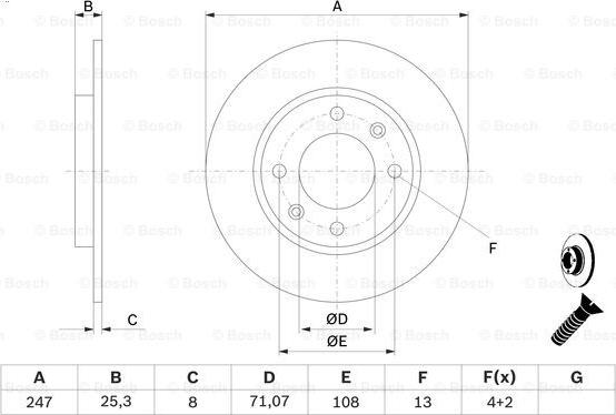 BOSCH 0 986 479 B35 - Bremžu diski onlydrive.pro