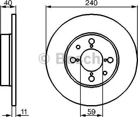 BOSCH 0 986 478 462 - Stabdžių diskas onlydrive.pro