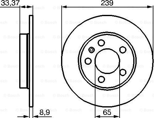 BOSCH 0 986 478 481 - Brake Disc onlydrive.pro