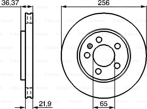 BOSCH 0 986 478 482 - Brake Disc onlydrive.pro