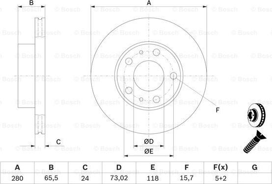 BOSCH 0 986 479 B34 - Brake Disc onlydrive.pro