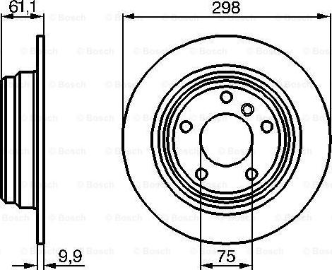 BOSCH 0 986 478 425 - Brake Disc onlydrive.pro