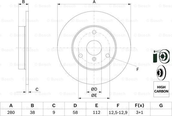 BOSCH 0 986 478 479 - Brake Disc onlydrive.pro