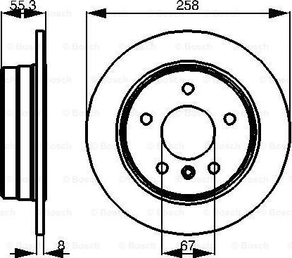 BOSCH 0 986 479 B36 - Brake Disc onlydrive.pro