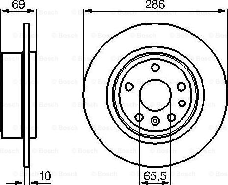 BOSCH 0 986 478 478 - Brake Disc onlydrive.pro