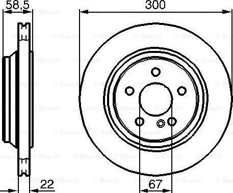 BOSCH 0 986 478 473 - Brake Disc onlydrive.pro