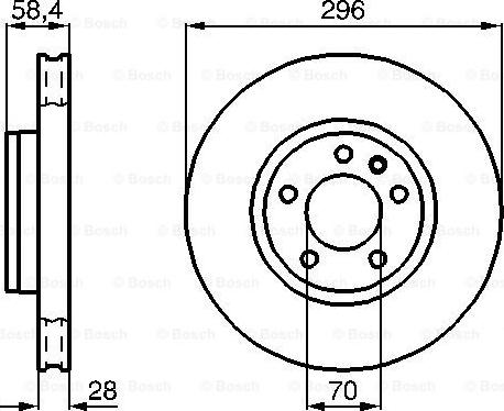 BOSCH 0 986 478 593 - Brake Disc onlydrive.pro