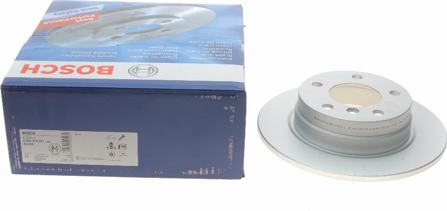 BOSCH 0 986 478 561 - Brake Disc onlydrive.pro