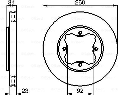 BOSCH 0 986 478 568 - Brake Disc onlydrive.pro