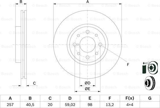 BOSCH 0 986 478 515 - Brake Disc onlydrive.pro