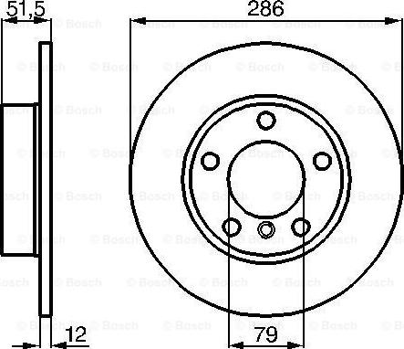 BOSCH 0 986 478 511 - Brake Disc onlydrive.pro