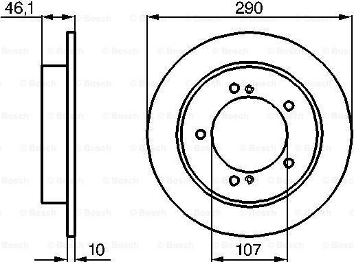 BOSCH 0 986 478 539 - Brake Disc onlydrive.pro