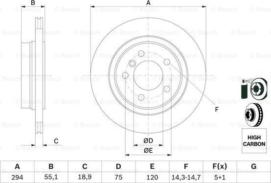 BOSCH 0 986 478 570 - Тормозной диск onlydrive.pro