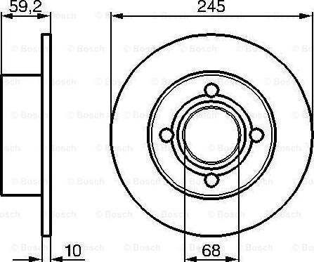 BOSCH 0 986 478 019 - Brake Disc onlydrive.pro