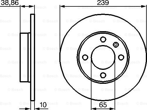 BOSCH 0 986 478 010 - Brake Disc onlydrive.pro