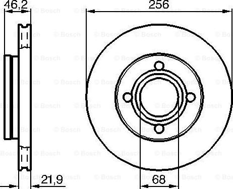 BOSCH 0 986 478 018 - Brake Disc onlydrive.pro