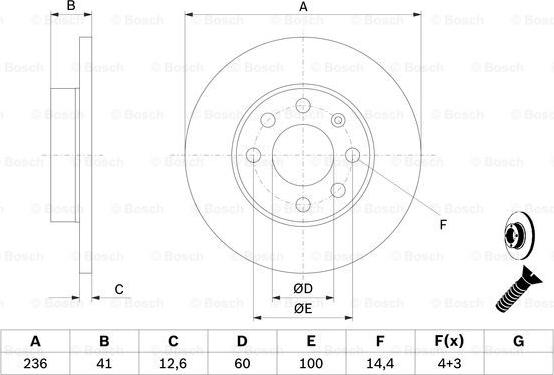 BOSCH 0 986 479 B20 - Brake Disc onlydrive.pro