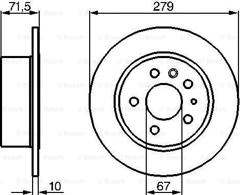 BOSCH 0 986 478 199 - Brake Disc onlydrive.pro