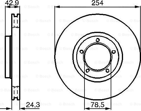 BOSCH 0 986 478 160 - Brake Disc onlydrive.pro