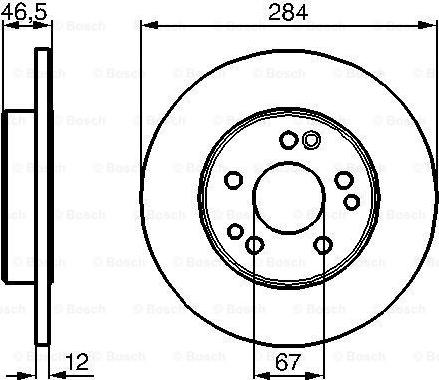 BOSCH 0 986 478 187 - Brake Disc onlydrive.pro