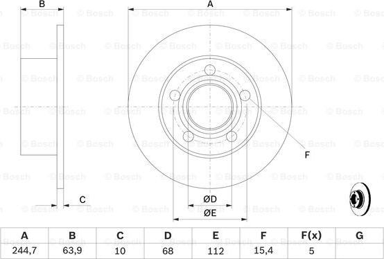 BOSCH 0 986 478 132 - Тормозной диск onlydrive.pro