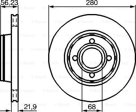 BOSCH 0 986 478 128 - Brake Disc onlydrive.pro