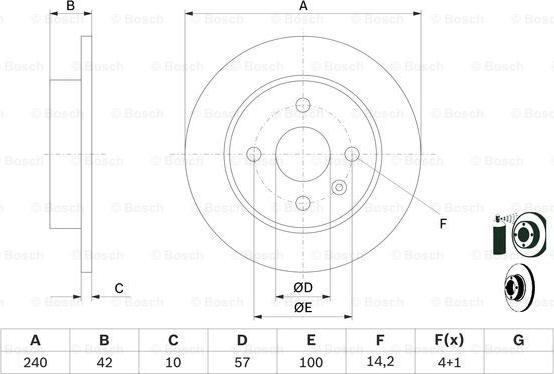 BOSCH 0 986 478 882 - Brake Disc onlydrive.pro