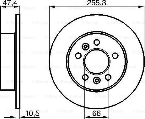 BOSCH 0 986 478 305 - Brake Disc onlydrive.pro