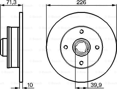 BOSCH 0 986 478 331 - Brake Disc onlydrive.pro