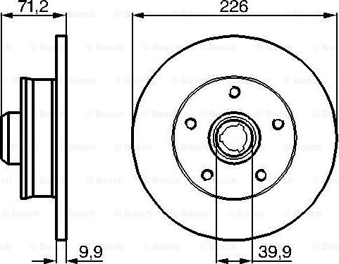 BOSCH 0 986 478 332 - Тормозной диск onlydrive.pro