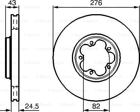 BOSCH 0 986 478 299 - Stabdžių diskas onlydrive.pro