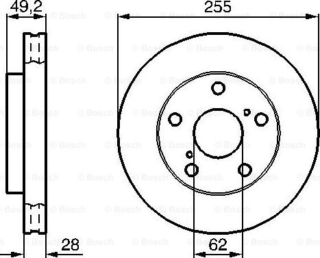 BOSCH 0 986 478 726 - Brake Disc onlydrive.pro