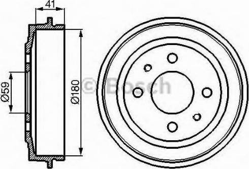 BOSCH 0 986 477 087 - Brake Drum onlydrive.pro