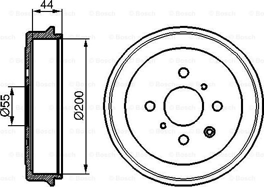 BOSCH 0 986 477 148 - Brake Drum onlydrive.pro