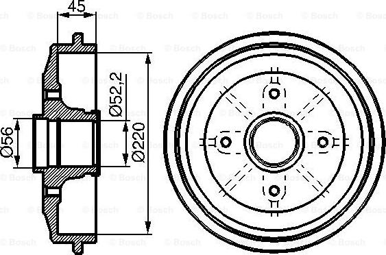 BOSCH 0 986 477 151 - Brake Drum onlydrive.pro