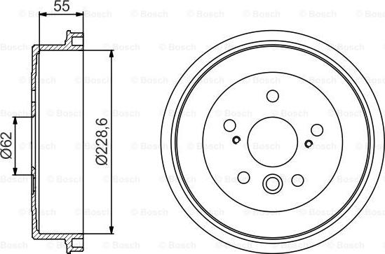 BOSCH 0 986 477 168 - Brake Drum onlydrive.pro