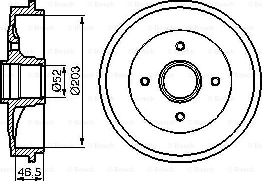 BOSCH 0 986 477 124 - Stabdžių būgnas onlydrive.pro