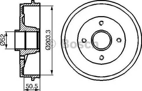 BOSCH 0 986 477 122 - Brake Drum onlydrive.pro