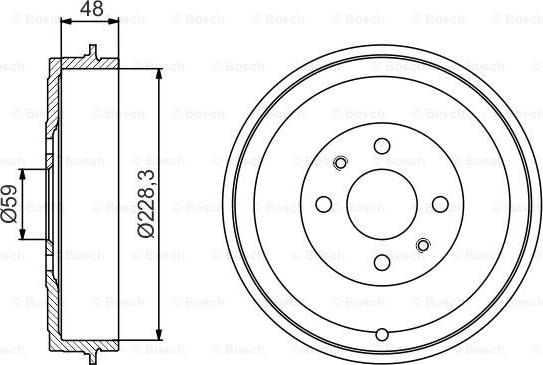 BOSCH 0 986 477 212 - Тормозной барабан onlydrive.pro