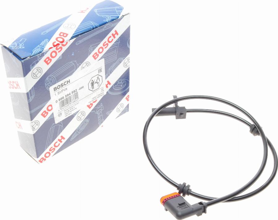 BOSCH 0 986 594 592 - Датчик ABS, частота вращения колеса onlydrive.pro