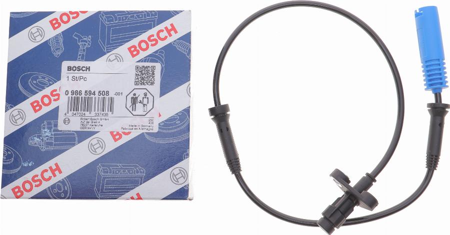 BOSCH 0 986 594 508 - Датчик ABS, частота вращения колеса onlydrive.pro