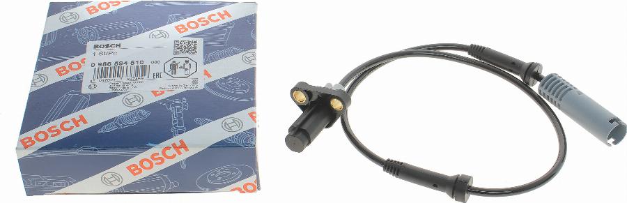 BOSCH 0 986 594 510 - Датчик ABS, частота вращения колеса onlydrive.pro