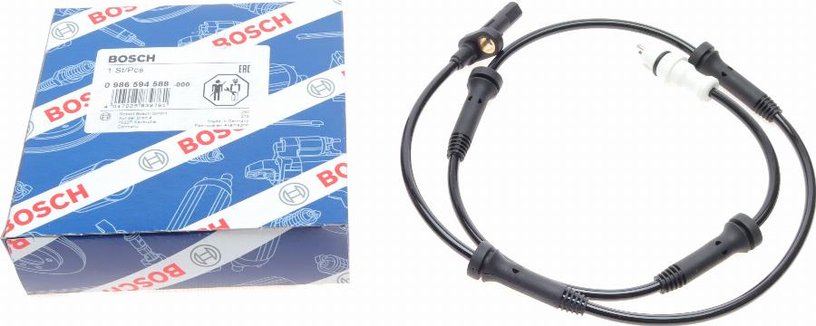 BOSCH 0 986 594 588 - Датчик ABS, частота вращения колеса onlydrive.pro