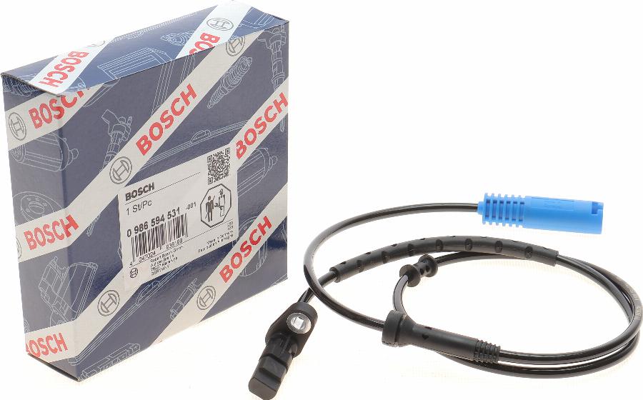 BOSCH 0 986 594 531 - Sensor, wheel speed onlydrive.pro