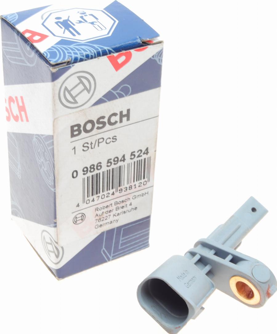 BOSCH 0 986 594 524 - Датчик ABS, частота вращения колеса onlydrive.pro