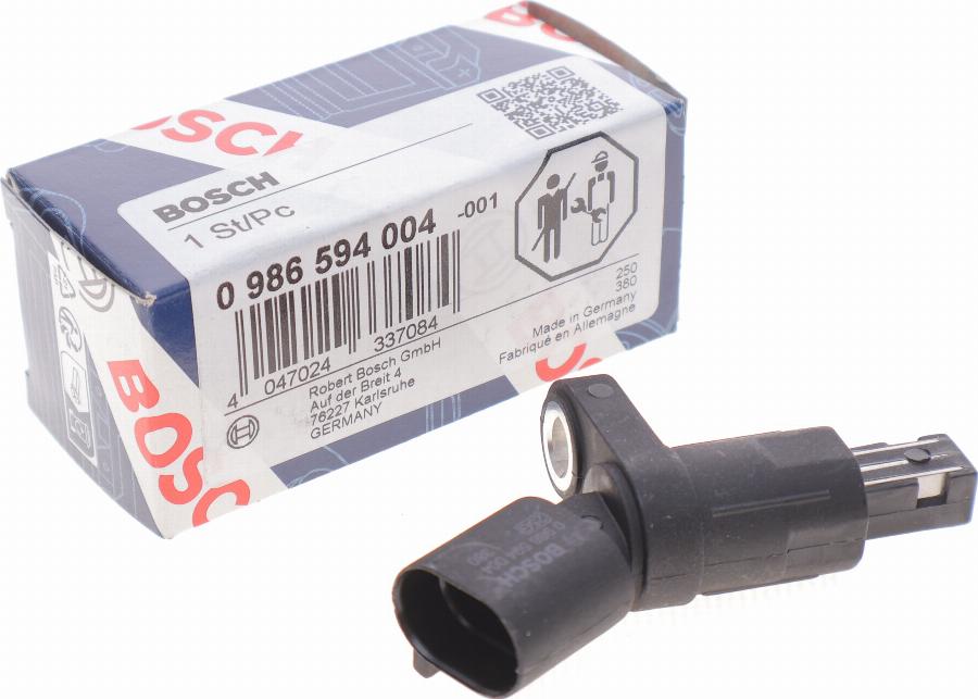 BOSCH 0 986 594 004 - Датчик ABS, частота вращения колеса onlydrive.pro