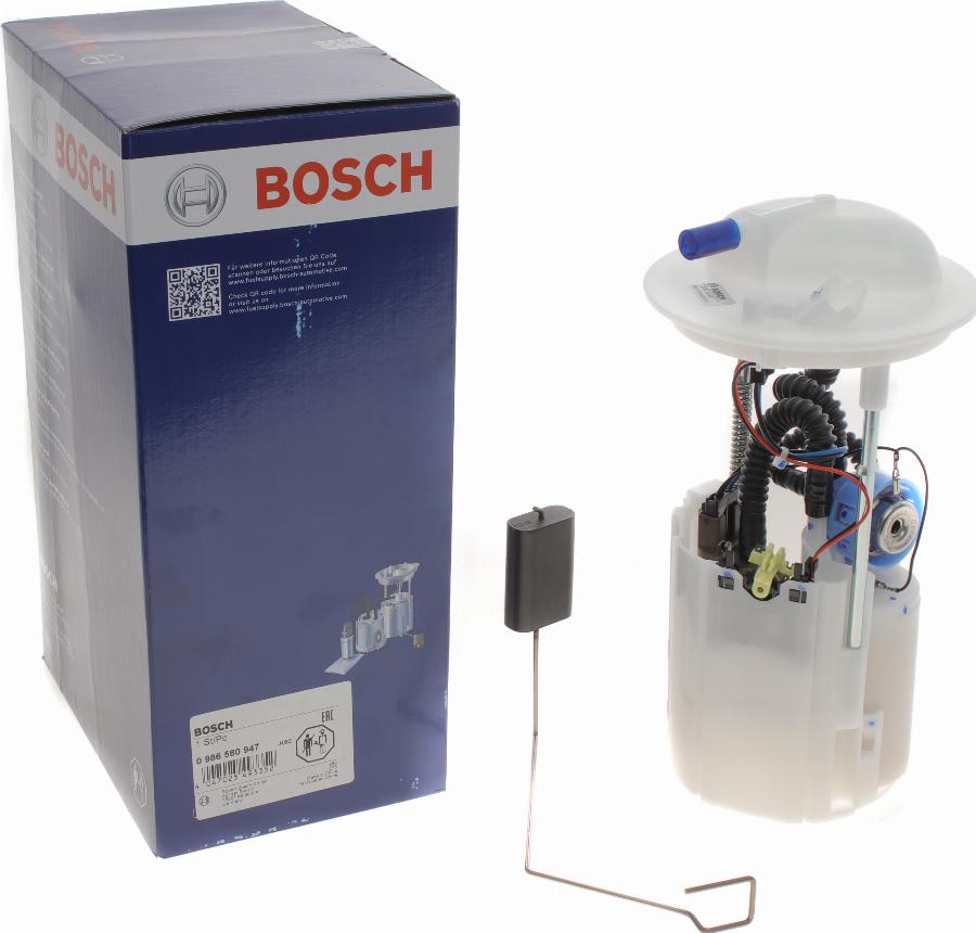 BOSCH 0 986 580 947 - Polttoaineen syöttömoduuli onlydrive.pro