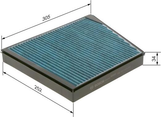 BOSCH 0 986 628 549 - Filter, interior air onlydrive.pro