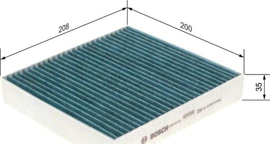 BOSCH 0 986 628 540 - Filter, interior air onlydrive.pro