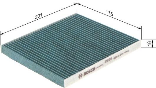 BOSCH 0 986 628 541 - Filter, interior air onlydrive.pro